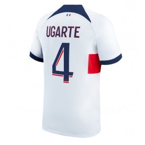 Lacne Muži Futbalové dres Paris Saint-Germain Manuel Ugarte #4 2023-24 Krátky Rukáv - Preč